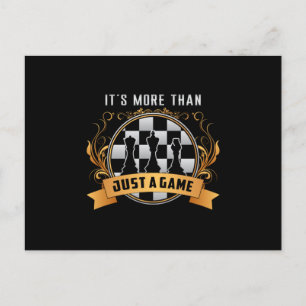 Chess Board Game Checkmate Board Queen Gift Vykort