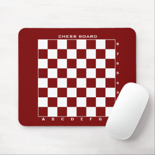 Chess board layout med siffror och brev anpassning musmatta