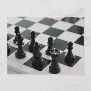 Chess Board och Delar vykort