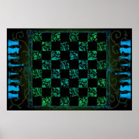 Chess Board Poster I