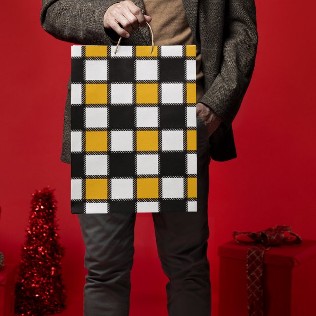 Chess Board Stil (gift bag, birthday surprise gift bag, teddy bear gift bag, wine gift bag, travel bag, use and throw )