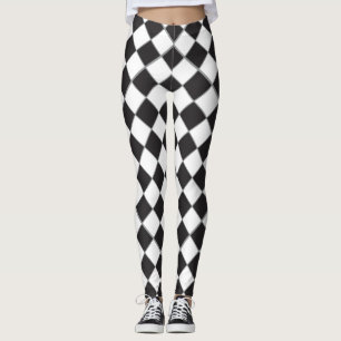 Chess Board stil Leggings