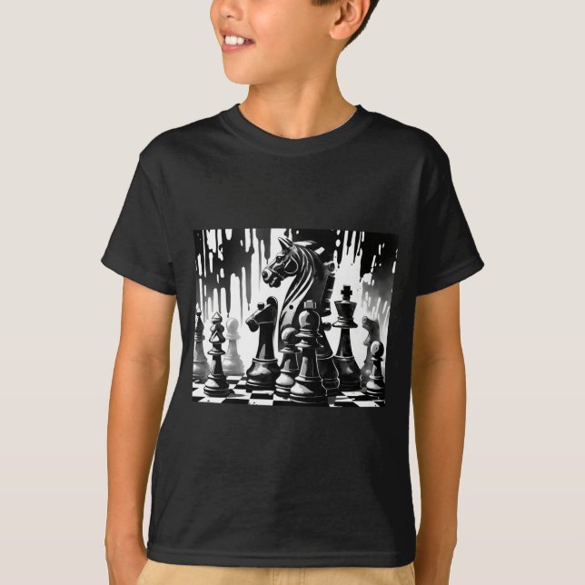 Chess Board  T Shirt (Framsida)