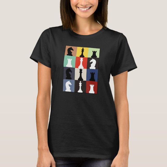 Chess Board Tee Humor Set Player Chess (Framsida)