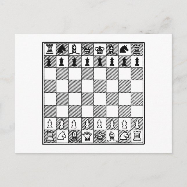 Chess Board Vykort (Framsida)