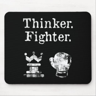 Chess Boxer Thinker Fighter Boxing Chess Älskare G Musmatta