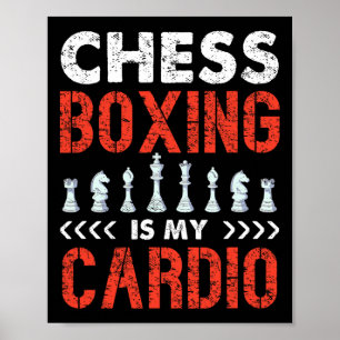 Chess Boxing är min Roligt för kardiounik sport Poster