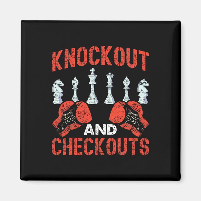 Chess Boxing (blockering och utcheckning) Magnet (Framsidan)
