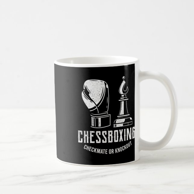 Chess Boxing I Chess Player Boxer Kaffemugg (Höger)