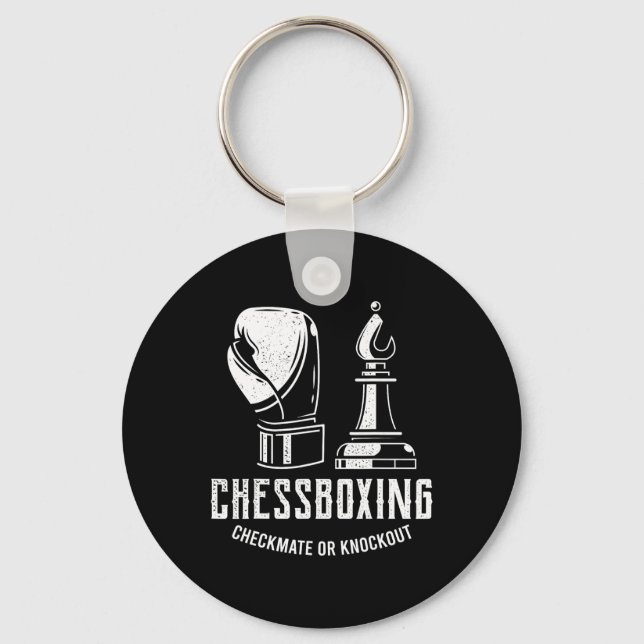 Chess Boxing I Chess Player Boxer Nyckelring (Framsida)
