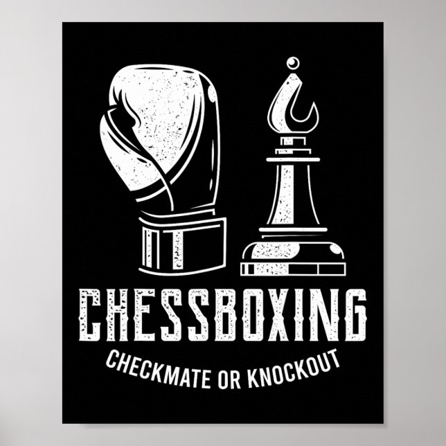 Chess Boxing I Chess Player Boxer Poster (Framsidan)