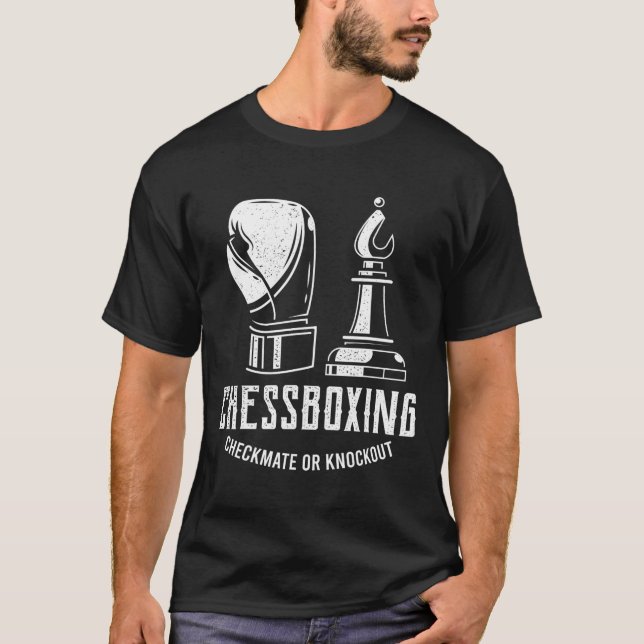 Chess Boxing I Chess Player Boxer T Shirt (Framsida)