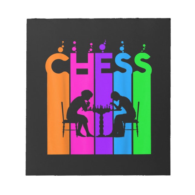 Chess Bubble Hobby och Sport Gift Idea Anteckningsblock (Framsida)