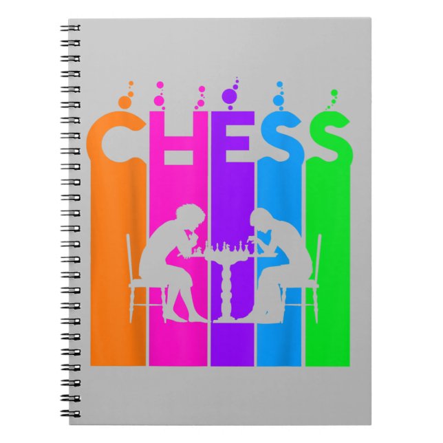 Chess Bubble Hobby och Sport Gift Idea Anteckningsbok (Framsidan)
