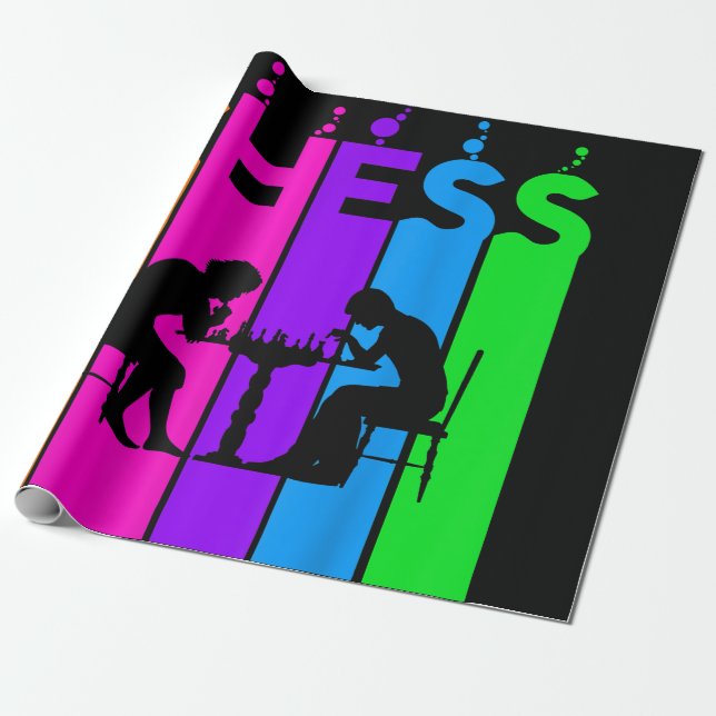 Chess Bubble Hobby och Sport Gift Idea Presentpapper (Utrullad)
