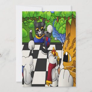Chess Cats i parken Kort