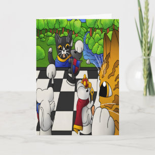 Chess Cats i parken Kort
