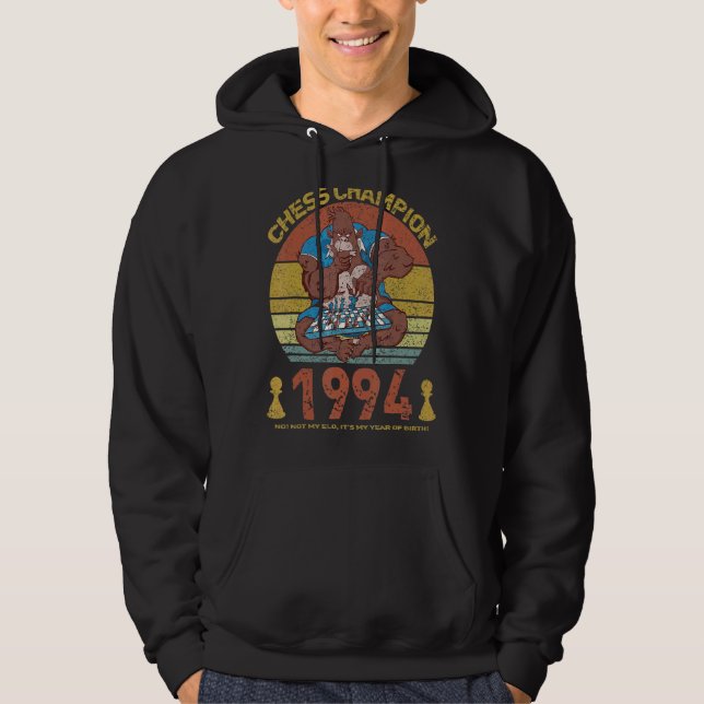 Chess Champion 1994, inte min Elo. Det är mitt år  Hoodie (Framsida)