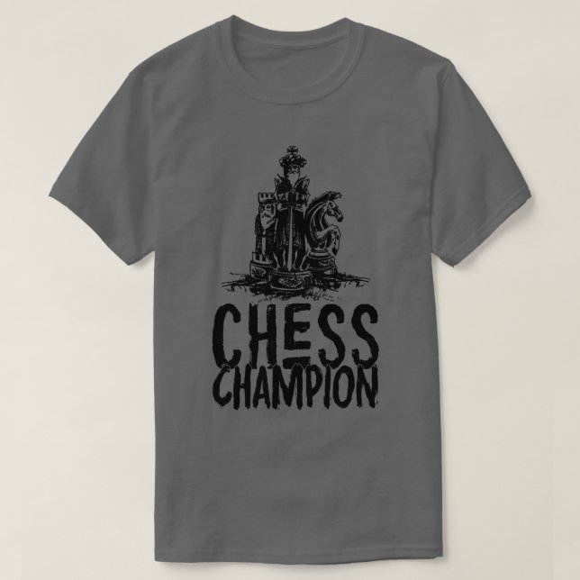 Chess champion t shirt (Design framsida)