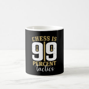 Chess - Chess är 99 % taktik Kaffemugg