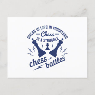 Chess - Chess är ett liv i miniatyr Vykort