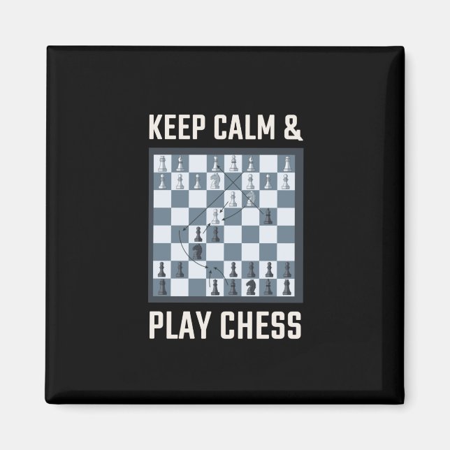 Chess Chess Board Chess Player Magnet (Framsidan)