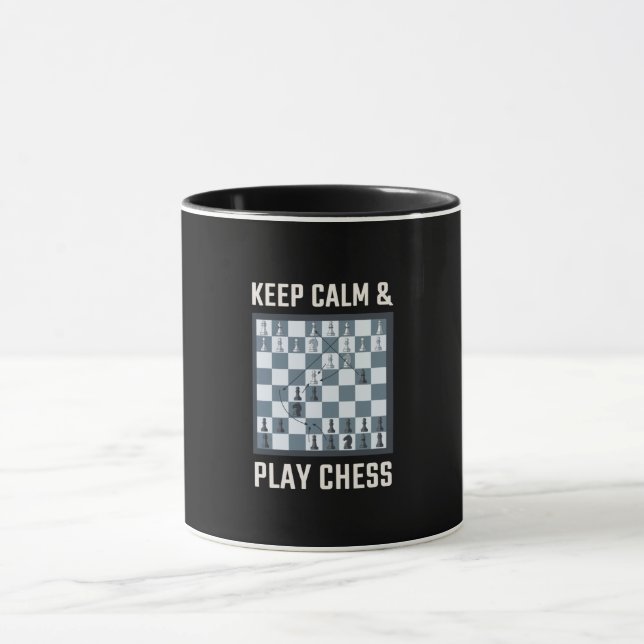 Chess Chess Board Chess Player Mugg (Center)
