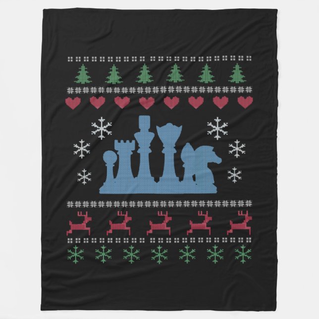 Chess - Chess Delar, god jul Fleecefilt (Framsidan)