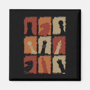 Chess - Chess Delar Retro Magnet
