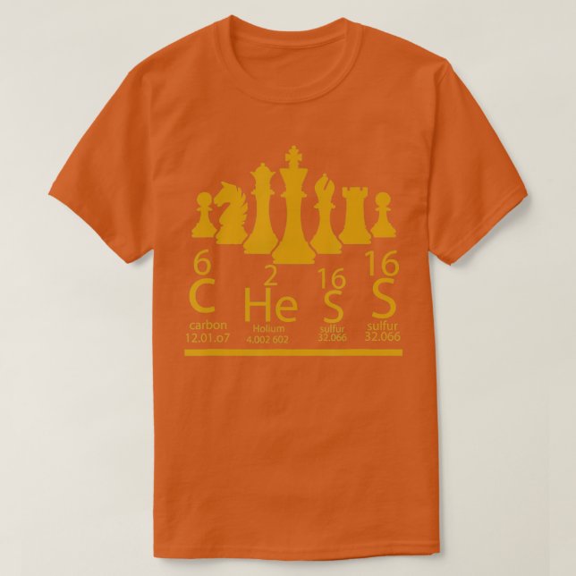 Chess Chess Periodic Bord Inslag Chess Player G T Shirt (Design framsida)