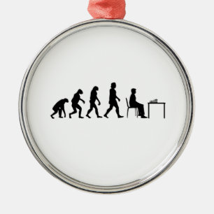 Chess - Chess Player Evolution Julgransprydnad Metall