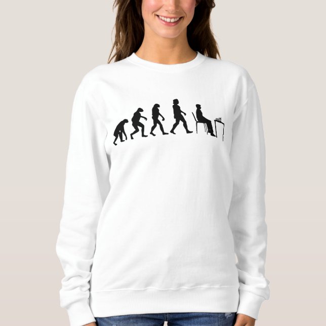 Chess - Chess Player Evolution T Shirt (Framsida)