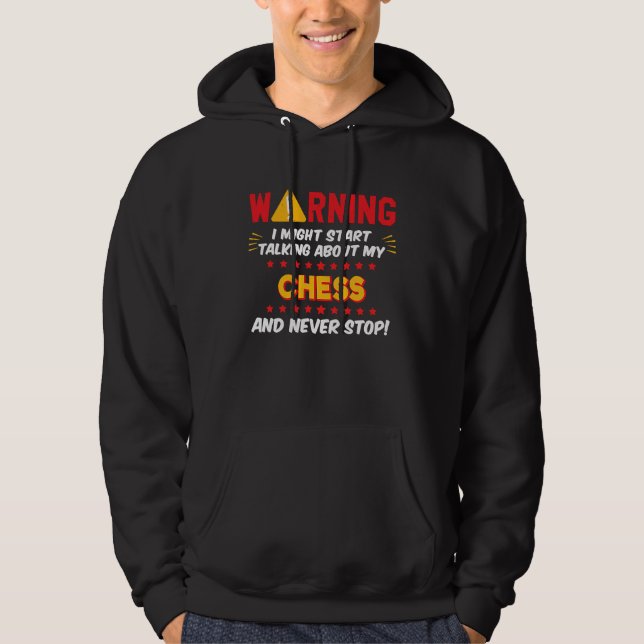 Chess Chess Player Saying Joke Graphic Hoodie (Framsida)