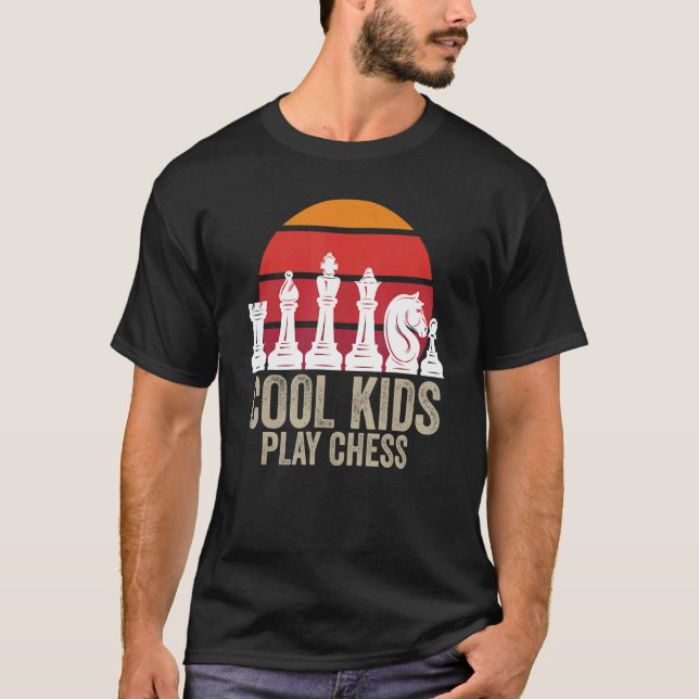 Chess Chessboxing Chess Masters Cool Kids Play Che T Shirt (Framsida)