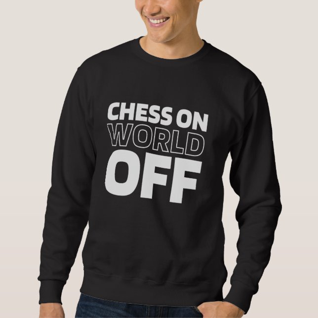 Chess Chessman - Chessboard Master Chess on World Lång Ärmad Tröja (Framsida)