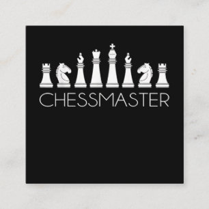 Chess - Chessmästare Fyrkantigt Visitkort