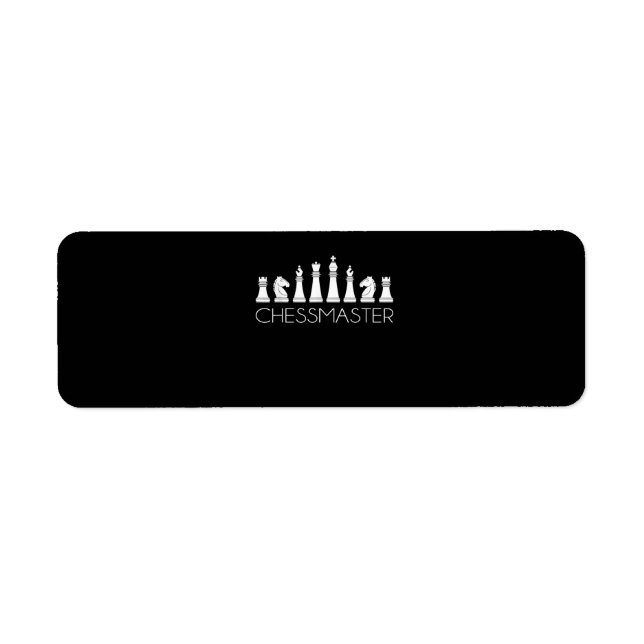Chess - Chessmaster Returadress Etikett (Framsidan)