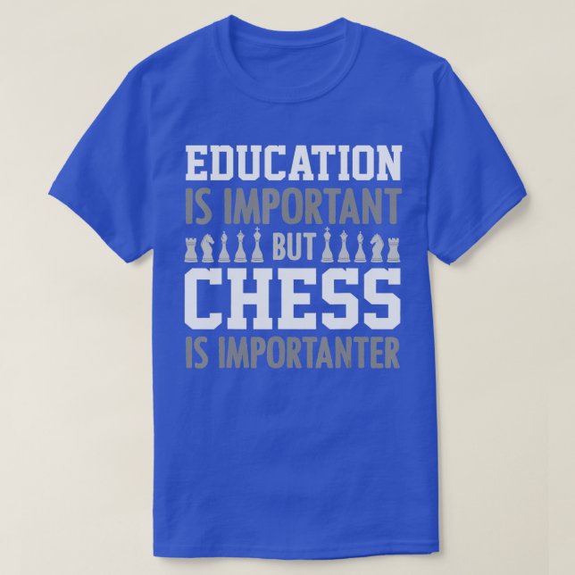 Chess Chessmen Chess Player Chess Fläkt T Shirt (Design framsida)