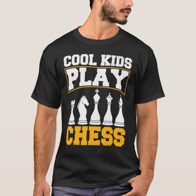 Chess Chessmen Chessmen Chessboxing for Coola Kids T Shirt (Framsida)
