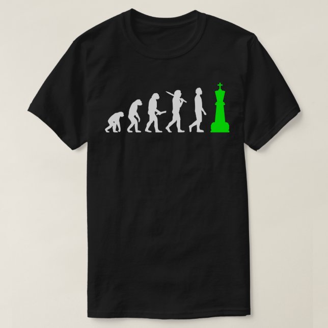 Chess Chessplayer med Kung chess biet för manar T Shirt (Design framsida)