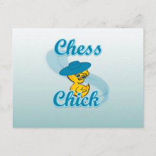 Chess Chick #3 Vykort