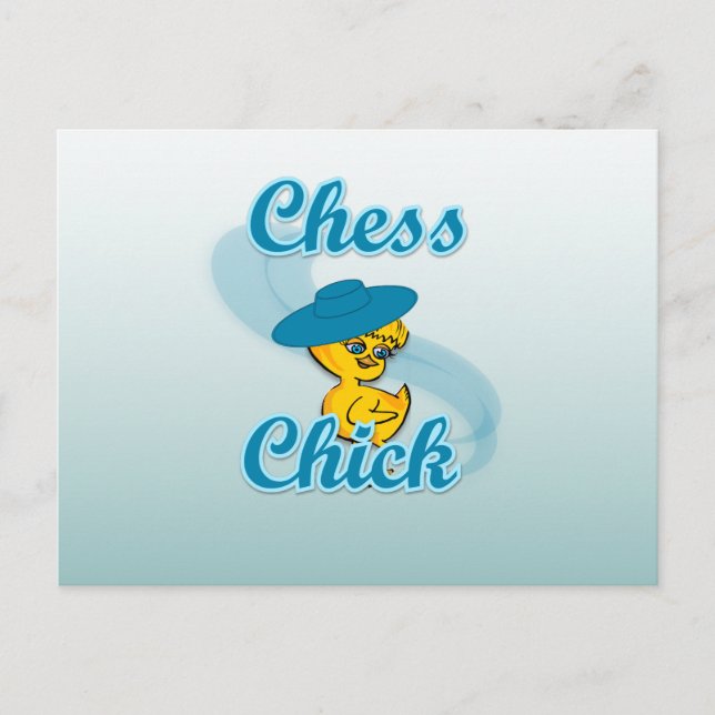 Chess Chick #3 Vykort (Framsida)