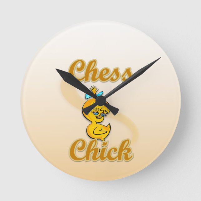 Chess-Chick Rund Klocka (Framsida)