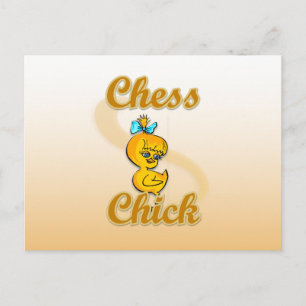 Chess Chick Vykort