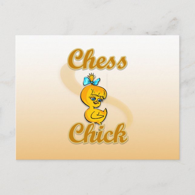 Chess Chick Vykort (Framsida)