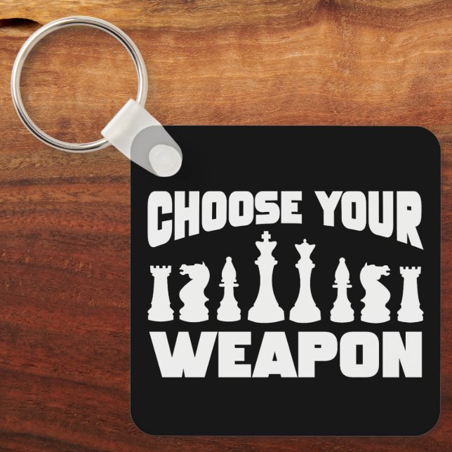 Chess Choose your weapon Chess Pieces Nyckelring (Framsida)