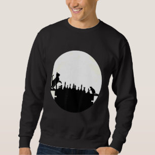 Chess Coach För manar Clothing Mouse Cat Måne Kvin Lång Ärmad Tröja