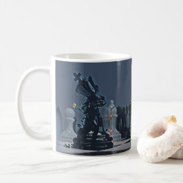 Chess - Coola Blue-fotografi Kaffemugg