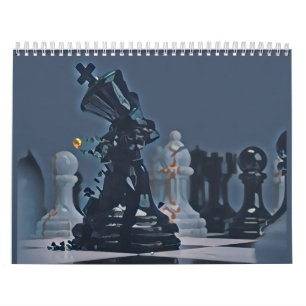Chess - Coola Blue-fotografi Kalender