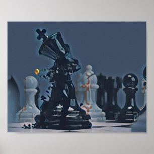 Chess - Coola Blue-fotografi Poster